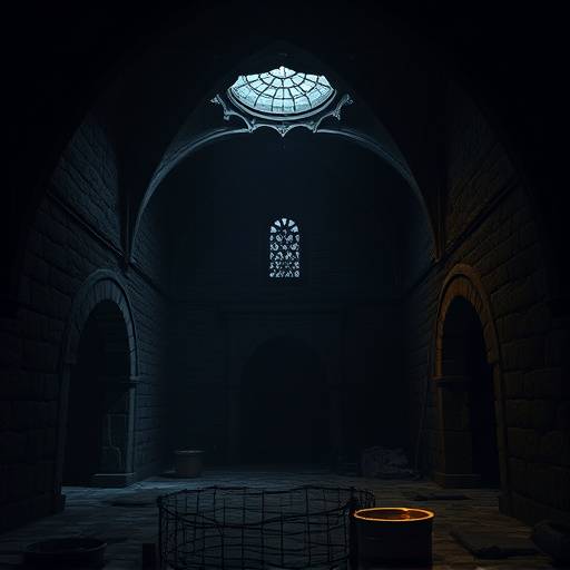 Mazmorra medieval oscura